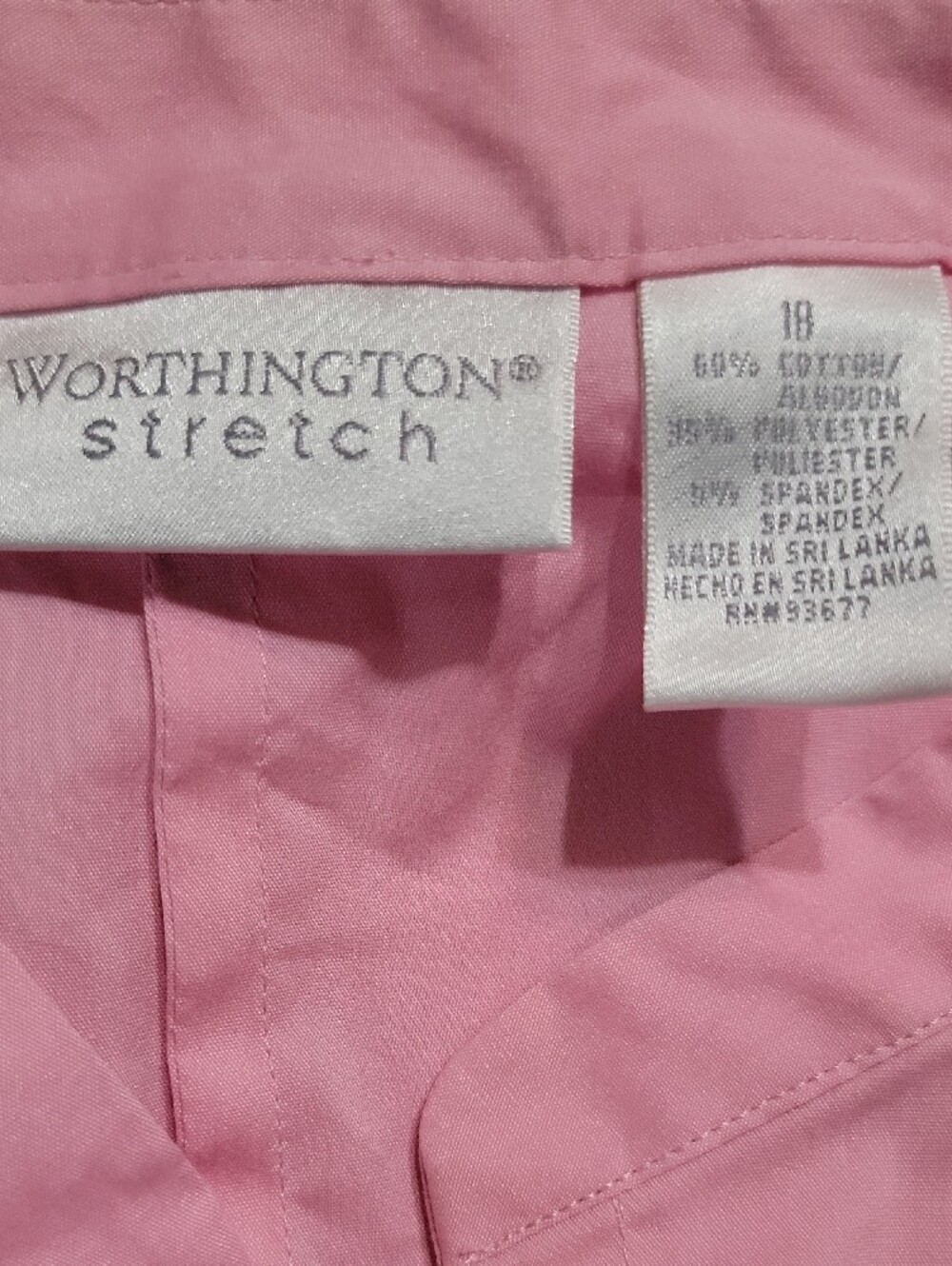 Worthington Sleeveless Button-Up Blouse in Light Pink - Picture 4 of 4